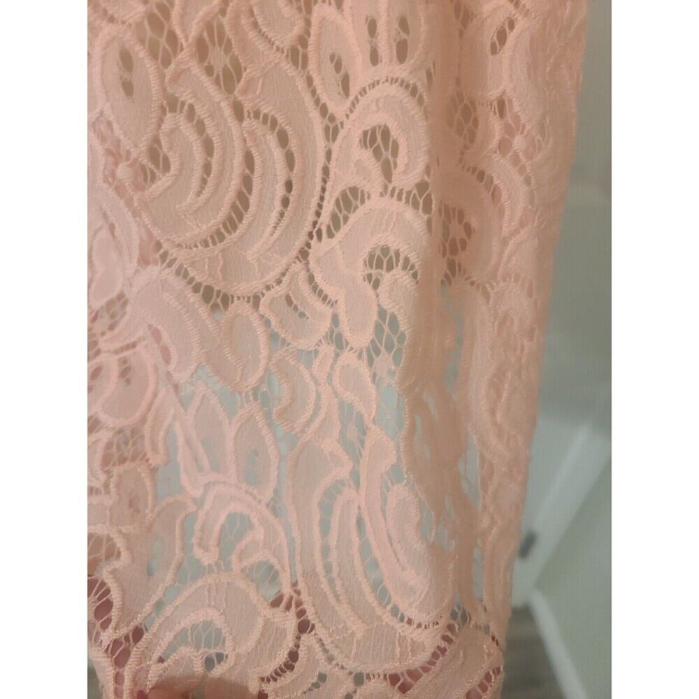 MINKPINK Pink Lace Shift Dress Sleeveless Mini Dress Size Small - Picture 4 of 6